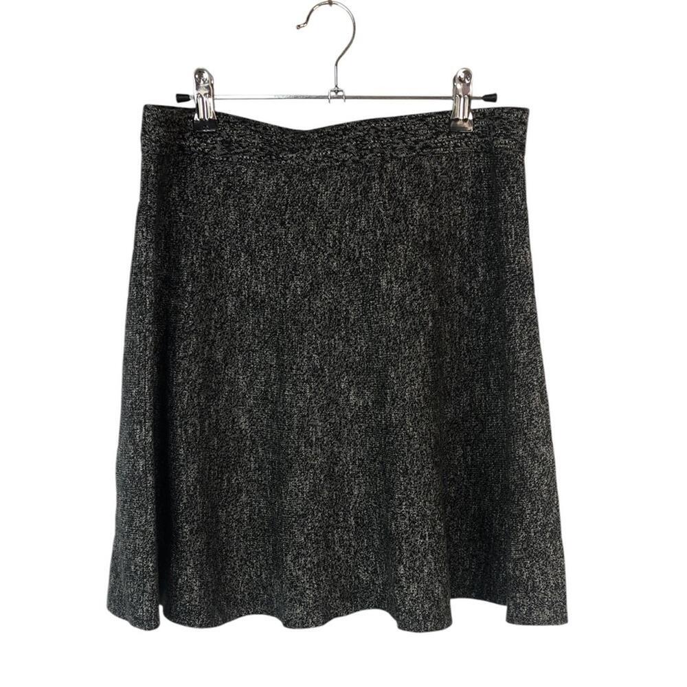 Max Studio Black/White Skirt Pull On Flared